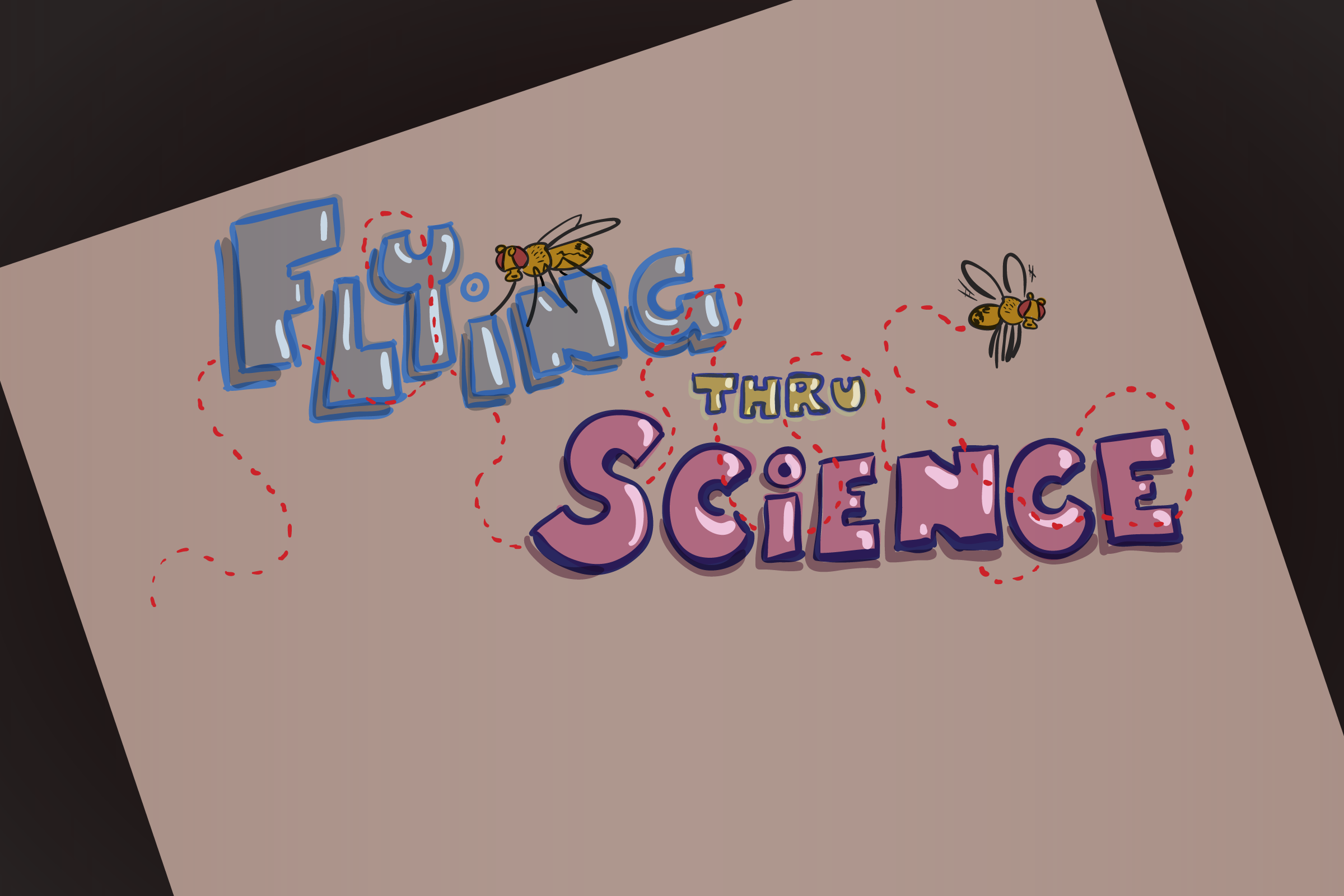 Banner flying through Science