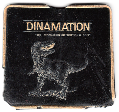 A Dinamation keychain from 1988.